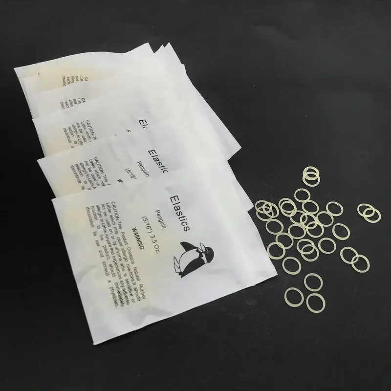 10packs/1000pcs Dental Elastic Rubber Bands Orthodontic Braces bands 3.5oz/5Oz/6.5Oz Dental Orthodontic Product
