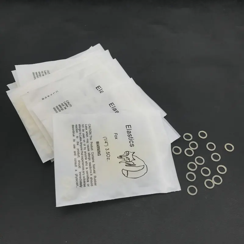 10packs/1000pcs Dental Elastic Rubber Bands Orthodontic Braces bands 3.5oz/5Oz/6.5Oz Dental Orthodontic Product