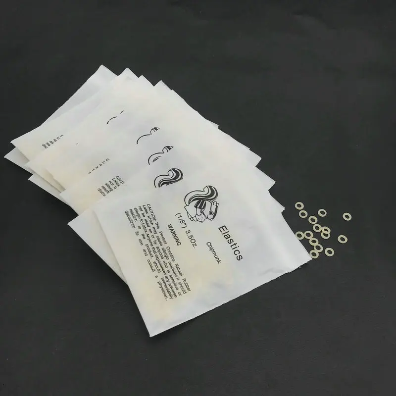 10packs/1000pcs Dental Elastic Rubber Bands Orthodontic Braces bands 3.5oz/5Oz/6.5Oz Dental Orthodontic Product