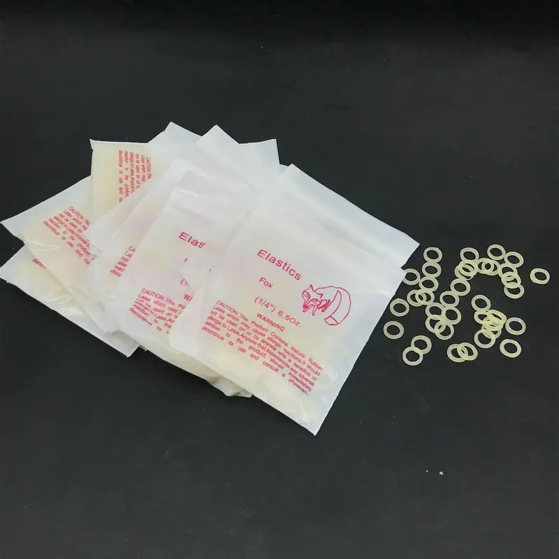 10packs/1000pcs Dental Elastic Rubber Bands Orthodontic Braces bands 3.5oz/5Oz/6.5Oz Dental Orthodontic Product