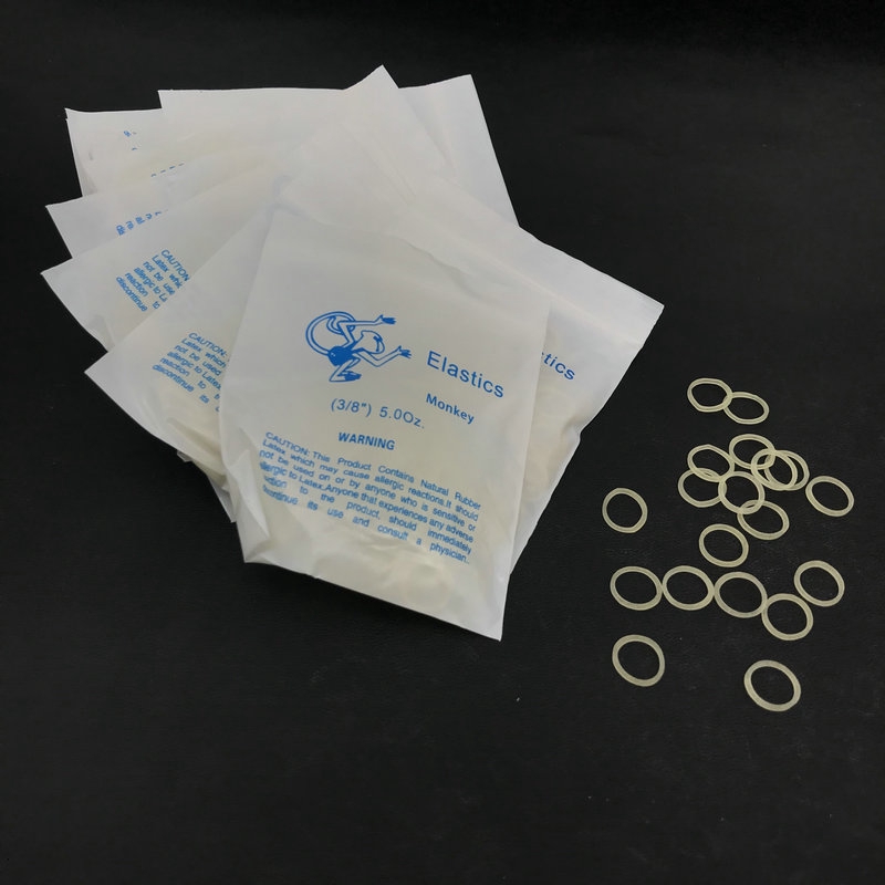 10packs/1000pcs Dental Elastic Rubber Bands Orthodontic Braces bands 3.5oz/5Oz/6.5Oz Dental Orthodontic Product