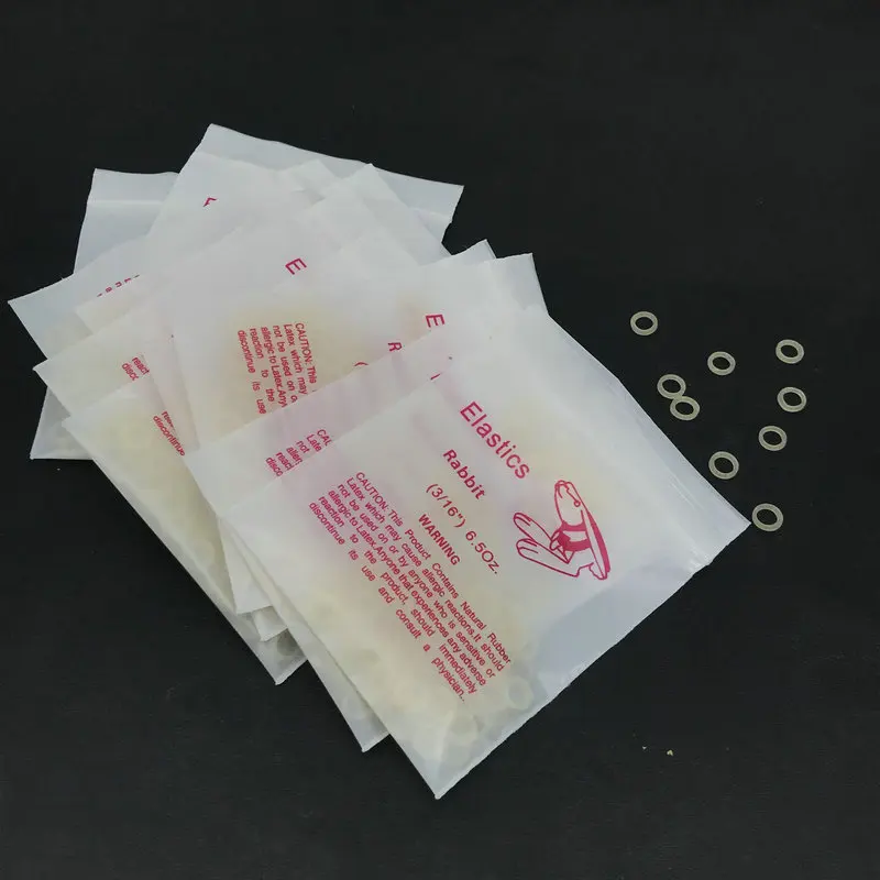 10packs/1000pcs Dental Elastic Rubber Bands Orthodontic Braces bands 3.5oz/5Oz/6.5Oz Dental Orthodontic Product