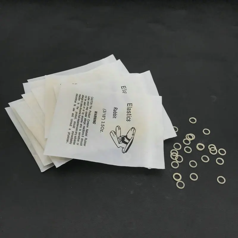 10packs/1000pcs Dental Elastic Rubber Bands Orthodontic Braces bands 3.5oz/5Oz/6.5Oz Dental Orthodontic Product