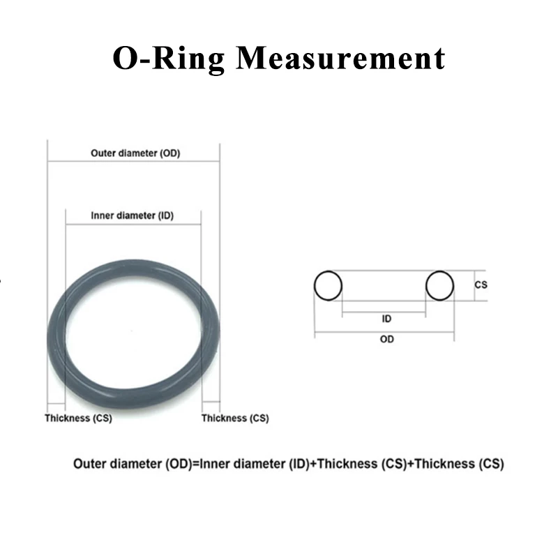10pcs NBR O Ring Seal Gasket CS 3mm OD 9mm ~ 150mm Automobile Nitrile Rubber Round O Type Corrosion Oil Resist Sealing Washer