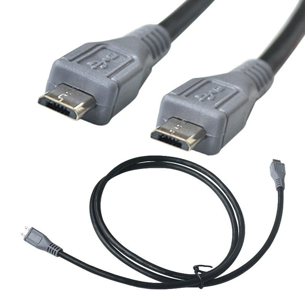 5 Pin Micro USB Male To Micro USB Male OTG Converter Adapter Lead Data Cable Charging Cord For Phone Tablet