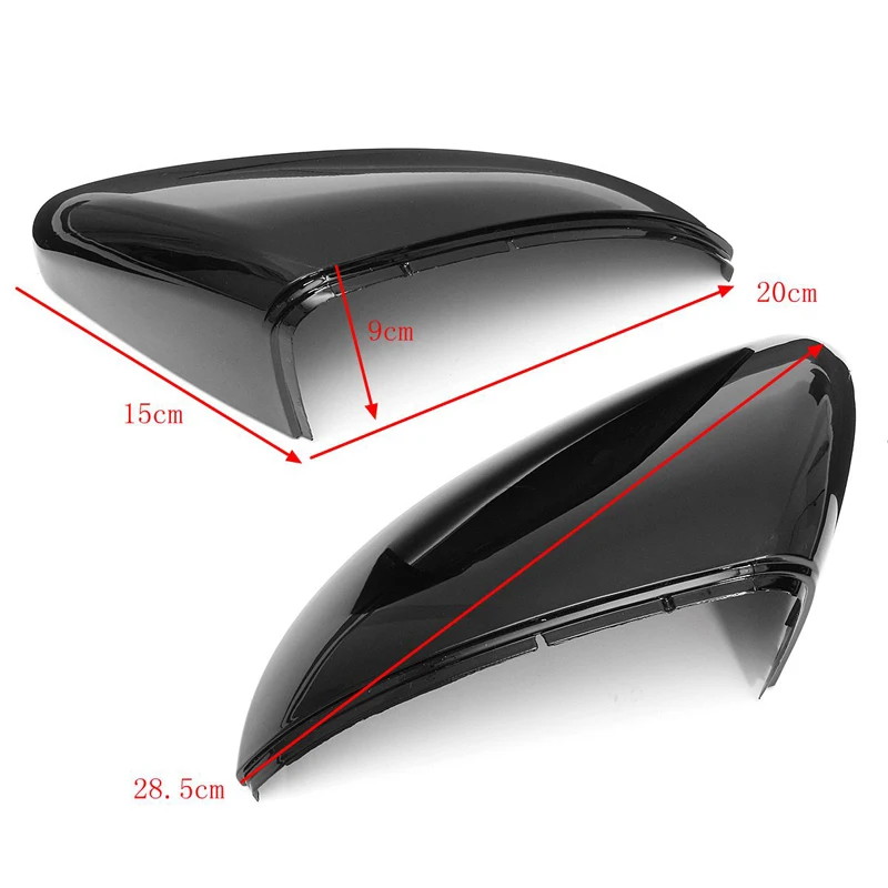 Replacement Rearview Mirror Cover Housing For VW Golf 7 MK7 MK7.5 GTI GTD 2013-2018 Black/White/Carbon Look Side Wing Mirror Cap