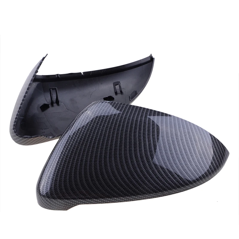 Replacement Rearview Mirror Cover Housing For VW Golf 7 MK7 MK7.5 GTI GTD 2013-2018 Black/White/Carbon Look Side Wing Mirror Cap