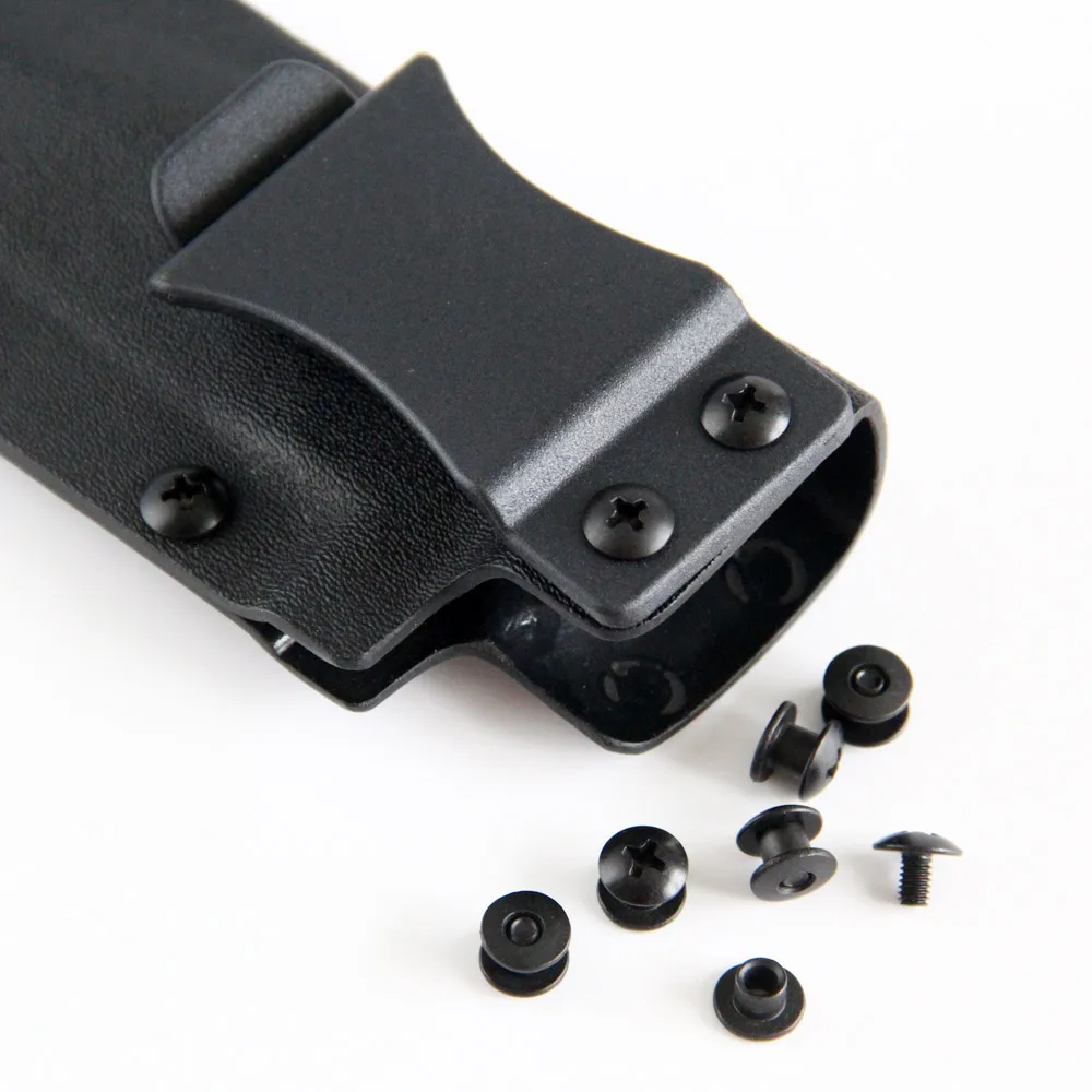 100pcs Black Steel Short Post Chicago Screw Cross Head Screw Kit for DIY Kydex Knife Sheath Holster Clips Hand Tool Parts