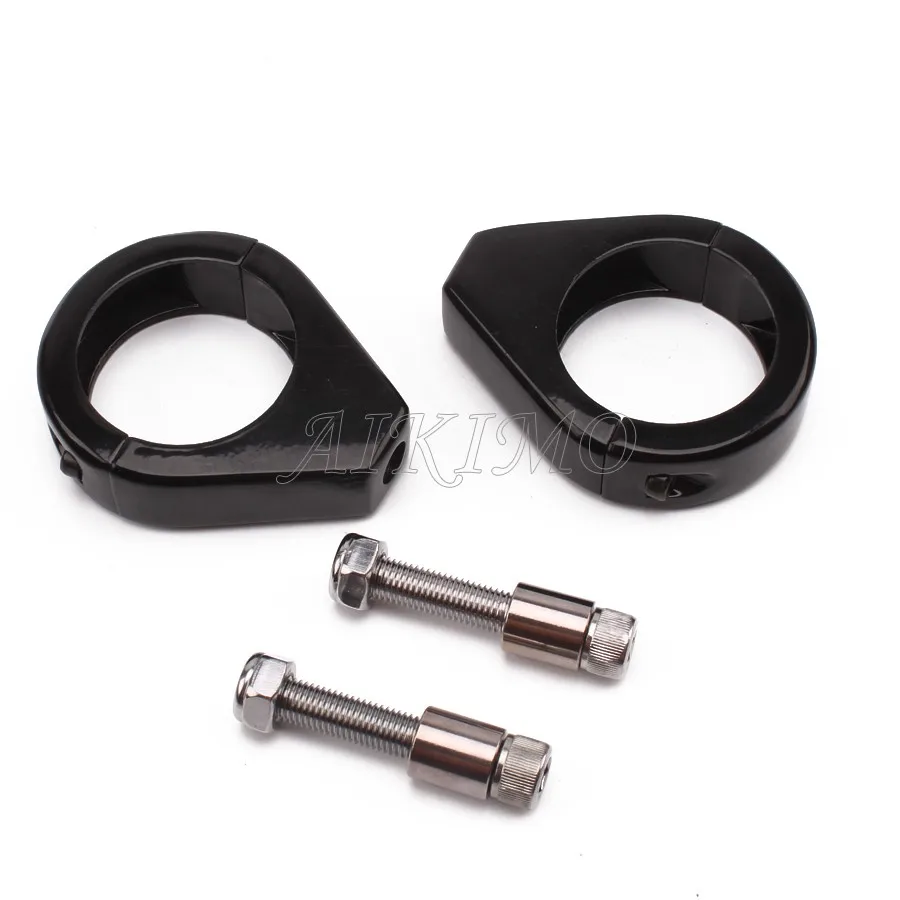 Motorcycle Turn Signal Relocation Bracket 39mm 41mm 49mm Fork Clamp Mount For Harley  Sportster 883 XL1200 For Dyna Universal
