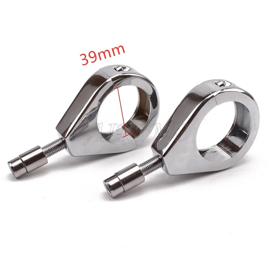 Motorcycle Turn Signal Relocation Bracket 39mm 41mm 49mm Fork Clamp Mount For Harley  Sportster 883 XL1200 For Dyna Universal