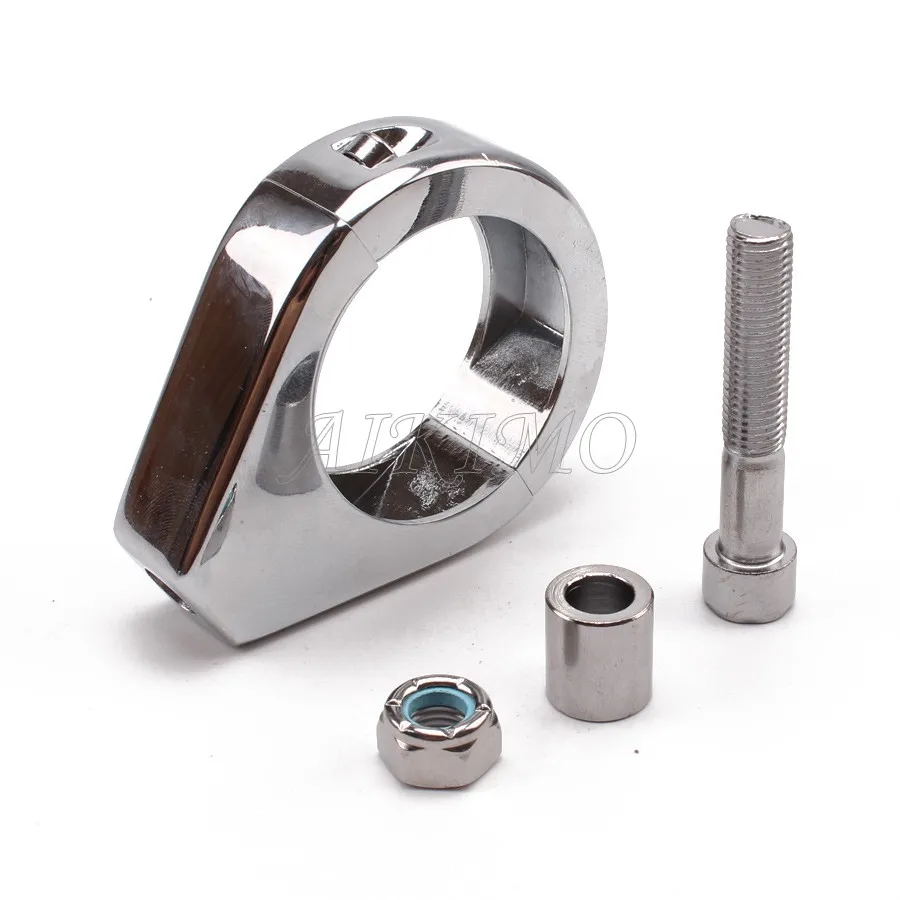 Motorcycle Turn Signal Relocation Bracket 39mm 41mm 49mm Fork Clamp Mount For Harley  Sportster 883 XL1200 For Dyna Universal