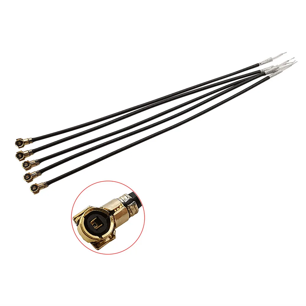5Pcs MHF4 VI IPX 0.81mm RF Pigtail Coax Jumper Cable 4th OD Solder for PCI WIFI Card Wireless Antenna