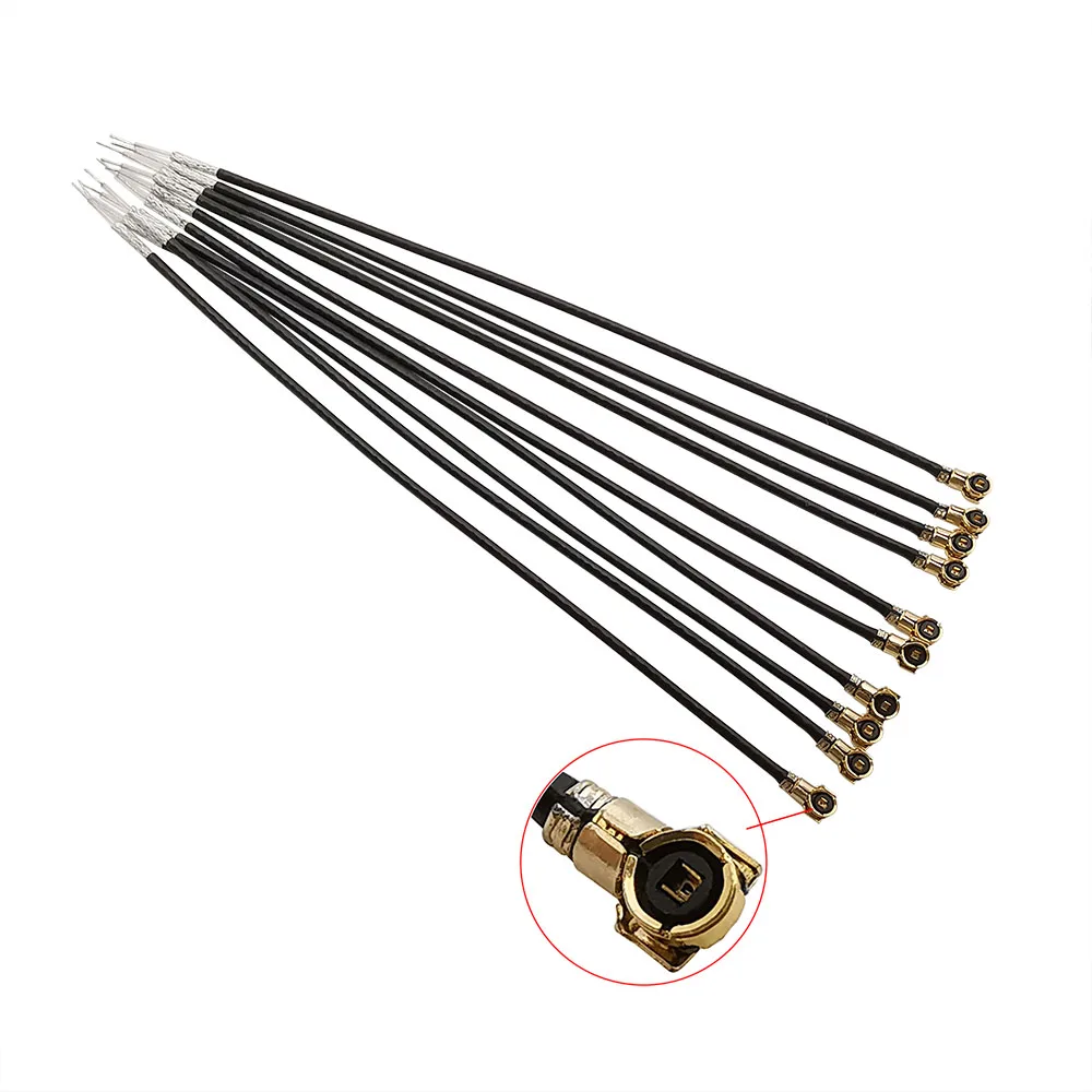 5Pcs MHF4 VI IPX 0.81mm RF Pigtail Coax Jumper Cable 4th OD Solder for PCI WIFI Card Wireless Antenna