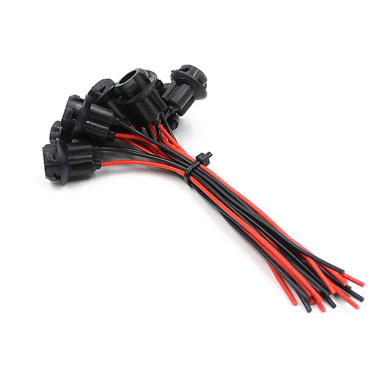 10pcs T10 Auto Car Socket Connector Extension DC 0V ~ 12V Light Bulb Socket W5W 168 194 For Cars Trucks Boats