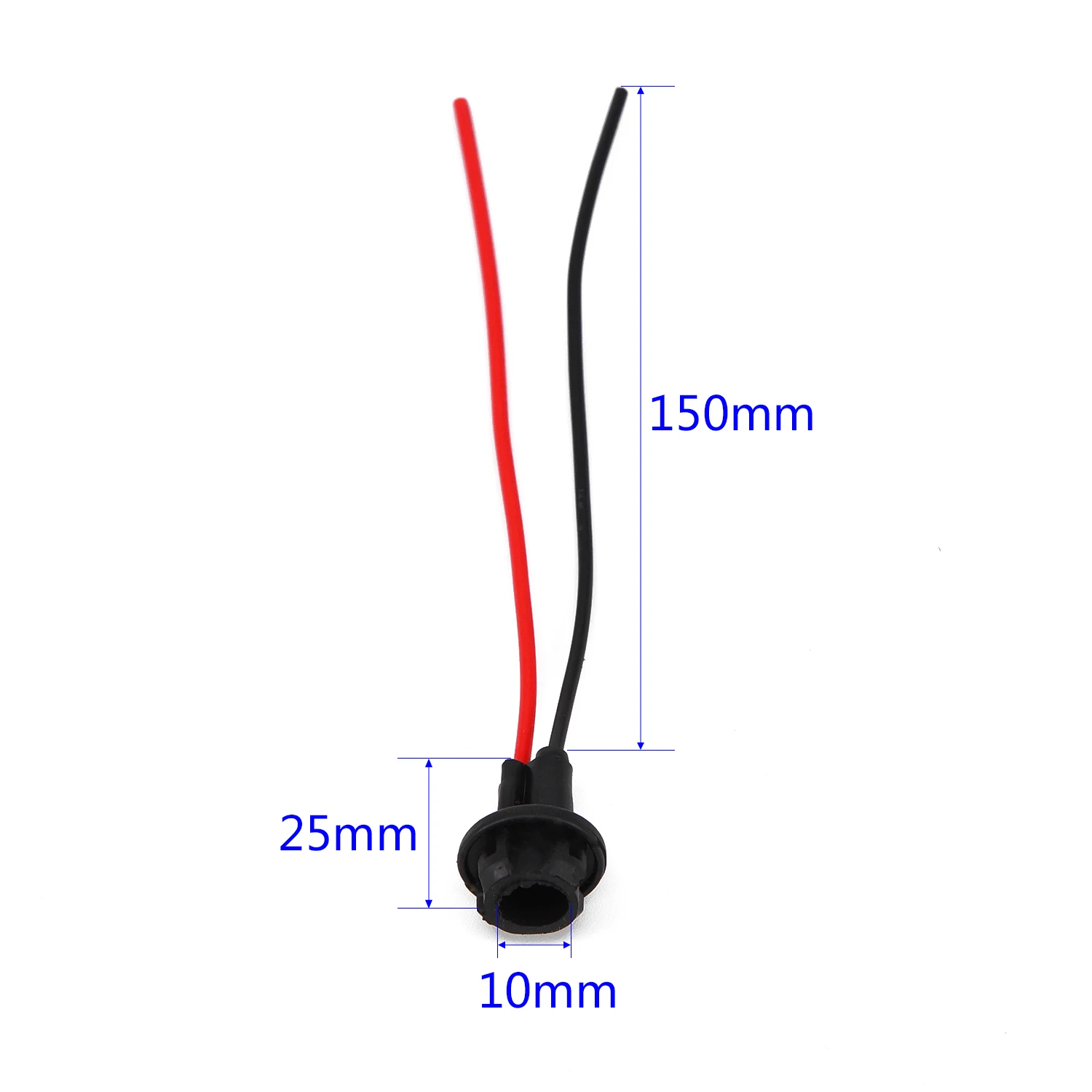 10pcs T10 Auto Car Socket Connector Extension DC 0V ~ 12V Light Bulb Socket W5W 168 194 For Cars Trucks Boats