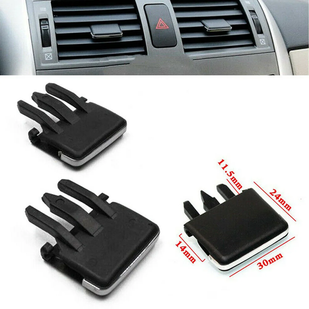 Air Vent Clips Car Black Car Vehicle For Reference Kit Set Slice 31.3mm X 34.2mm Universal Air Conditioning Vent