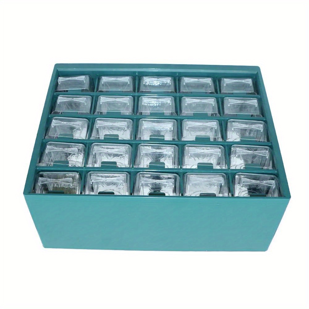 25 Multi-grid Drawer Parts Box Wall-mounted Screw Classification Component Box Tool Case Electronic Components Storage Toolbox