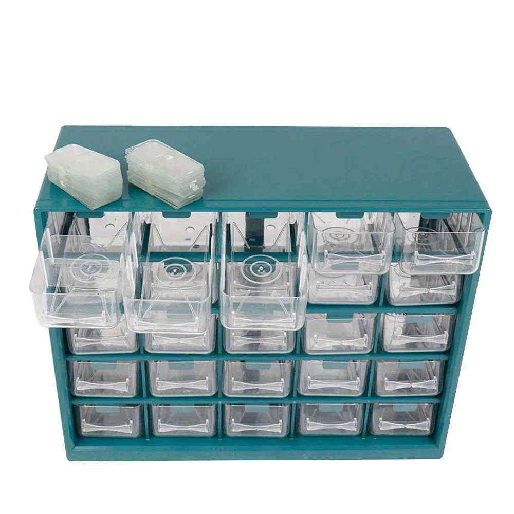 25 Multi-grid Drawer Parts Box Wall-mounted Screw Classification Component Box Tool Case Electronic Components Storage Toolbox