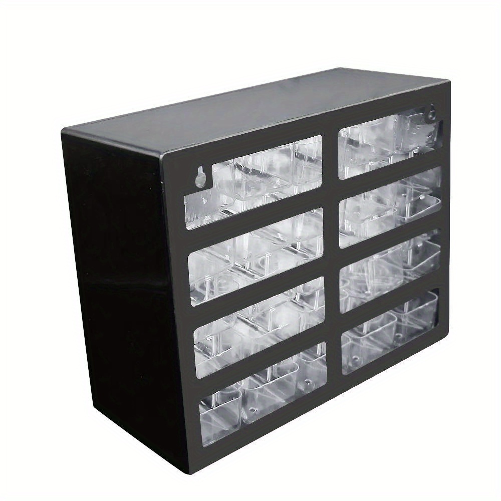 25 Multi-grid Drawer Parts Box Wall-mounted Screw Classification Component Box Tool Case Electronic Components Storage Toolbox