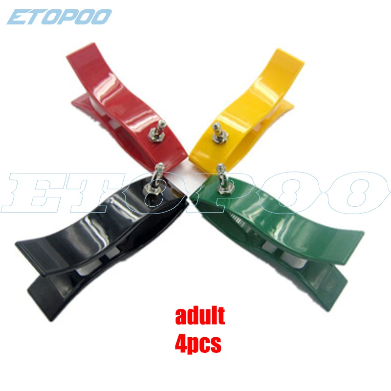 4pcs/Set ECG EKG Limb Clip Electrode for Adult or Children Pediatric Apply to BCI Bionet Biolight Contec Datex Edan GE Monitor