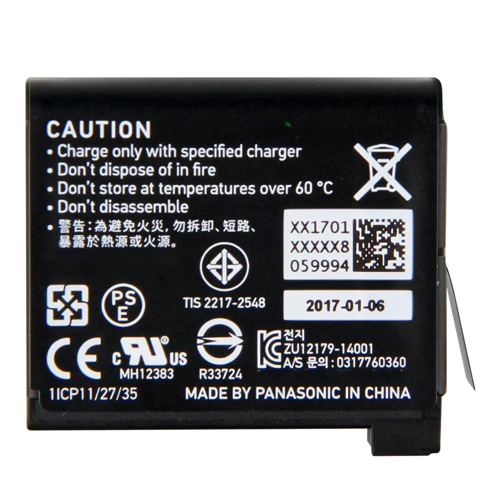 Original Replacement Battery For GoPro Hero 9 10 4 5 6 7 8 Hero4 Hero8 Hero6 335-06532-000 SPBL1B AHDBT-401 SPJB1B 601-10197-000