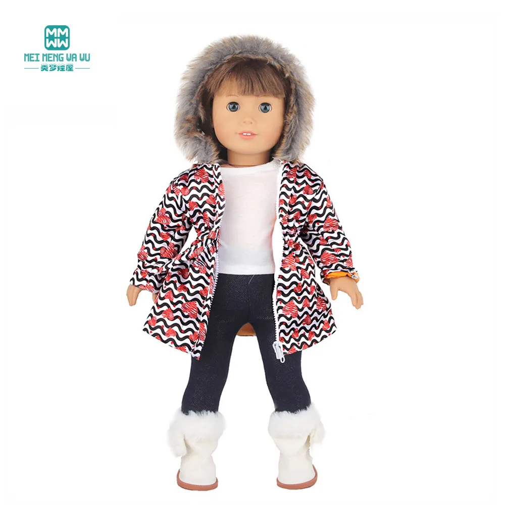 Clothes for Doll Fit 43-45cm Toy New Born Doll Accessories Fashion Knitted Suit, Cartoon Suit