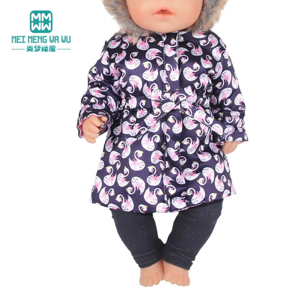 Clothes for Doll Fit 43-45cm Toy New Born Doll Accessories Fashion Knitted Suit, Cartoon Suit
