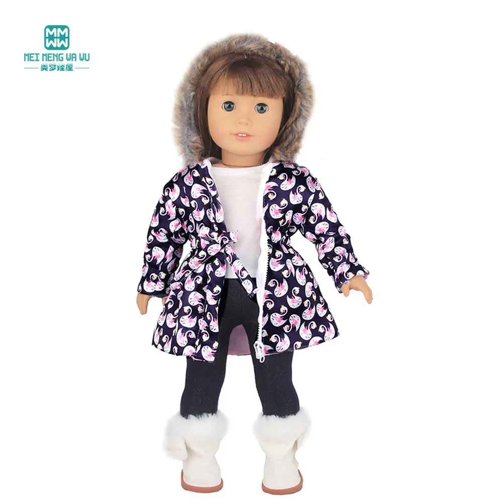 Clothes for Doll Fit 43-45cm Toy New Born Doll Accessories Fashion Knitted Suit, Cartoon Suit