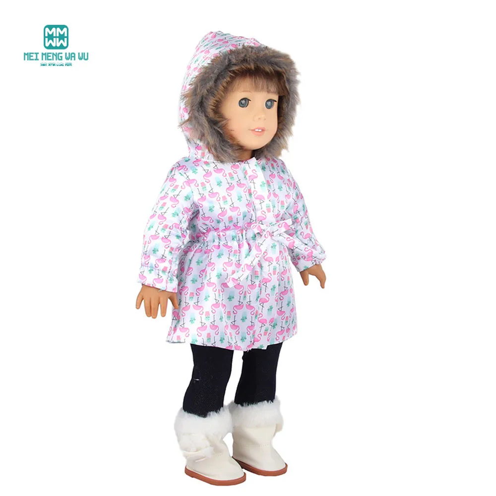 Clothes for Doll Fit 43-45cm Toy New Born Doll Accessories Fashion Knitted Suit, Cartoon Suit
