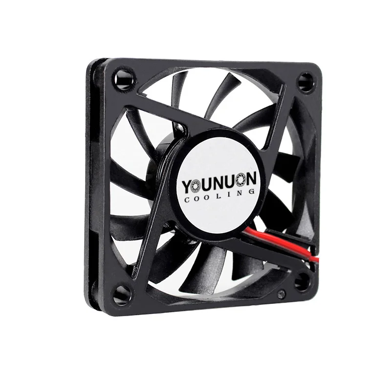 2 Pieces YOUNUON DC 5V/12V/24V Sleeve&Dual Ball Bearing 60mm 6cm 60x60x10mm Cooling Fan 6010 Brushless Cooling Cooler Fan