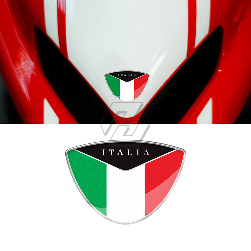 3D Resin Motorcycle Decal Italy Flag Sticker Case for ducati triumph piaggio vespa MP3 ZIP PK PX X9