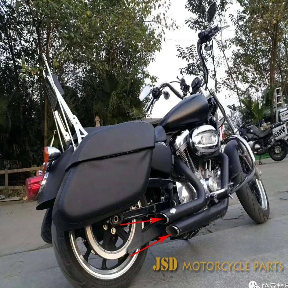 Applicable to motorcycle Harley 883/X48/1200/750 modified VH exhaust muffler muffler/Diameter size 45MM, 48MM, 50MM, 60MM
