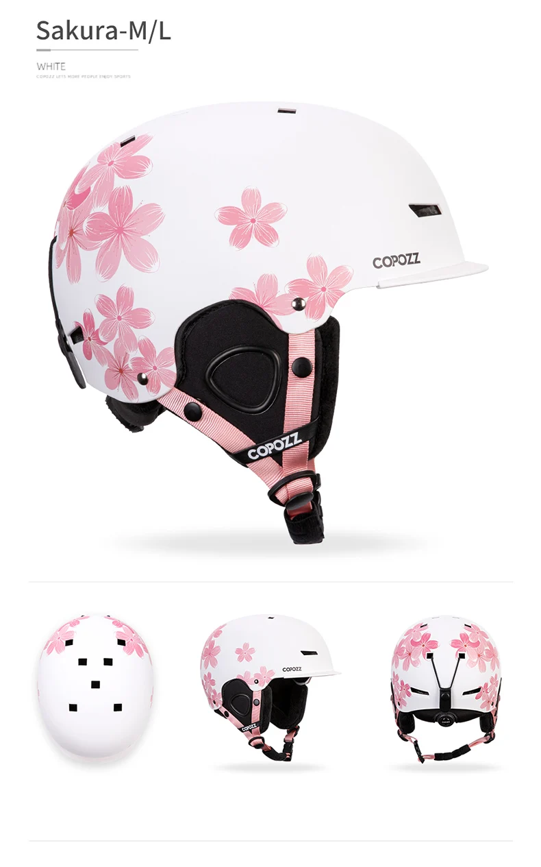 COPOZZ New Ski Helmet Cartoons Half-covered Anti-impact Safety Helmet Cycling Ski Snowboard Sports Helmet For Adult and Kids