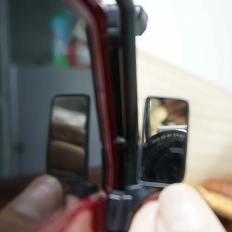 YEAHRUN Lens Reflective Auto Mirror Rearview Mirror for TRX-4 TRX4 Defender 1/10 RC Crawler Car Model Upgrade Parts Accessories