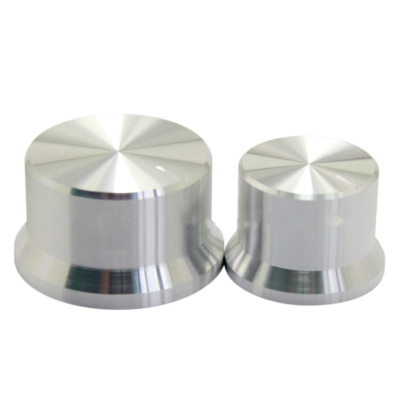 6mm Shaft Hole Aluminum Alloy Potentiometer Knob White