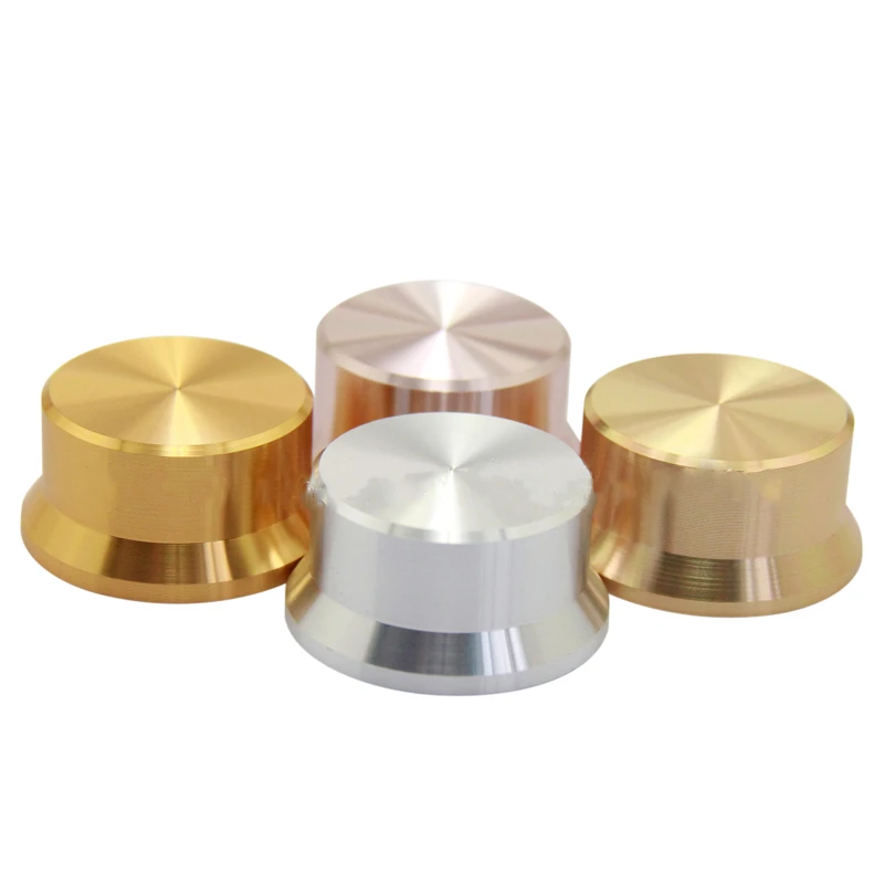 6mm Shaft Hole Aluminum Alloy Potentiometer Knob White