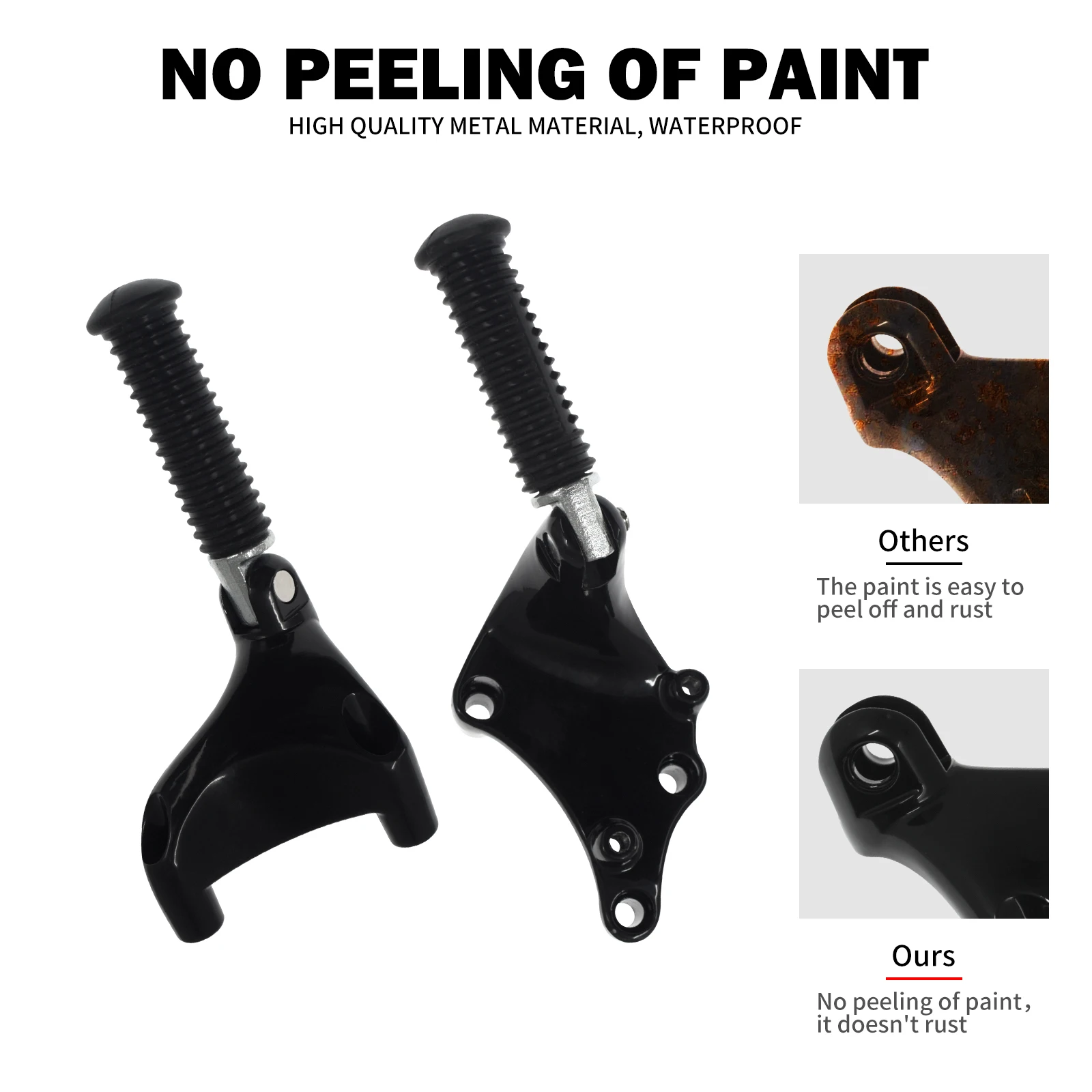 Motorcycle Black Footrest Rear Passenger Foot Pegs Mount Pedal For Harley Sportster XL 2000-2022 883 1200 72 48 Iron Forty Eight