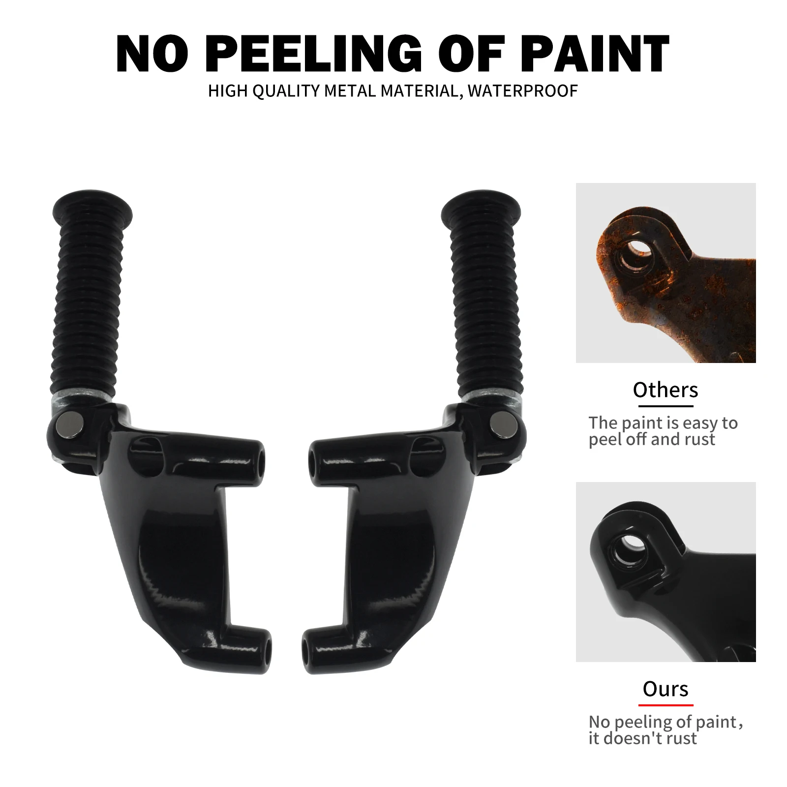 Motorcycle Black Footrest Rear Passenger Foot Pegs Mount Pedal For Harley Sportster XL 2000-2022 883 1200 72 48 Iron Forty Eight