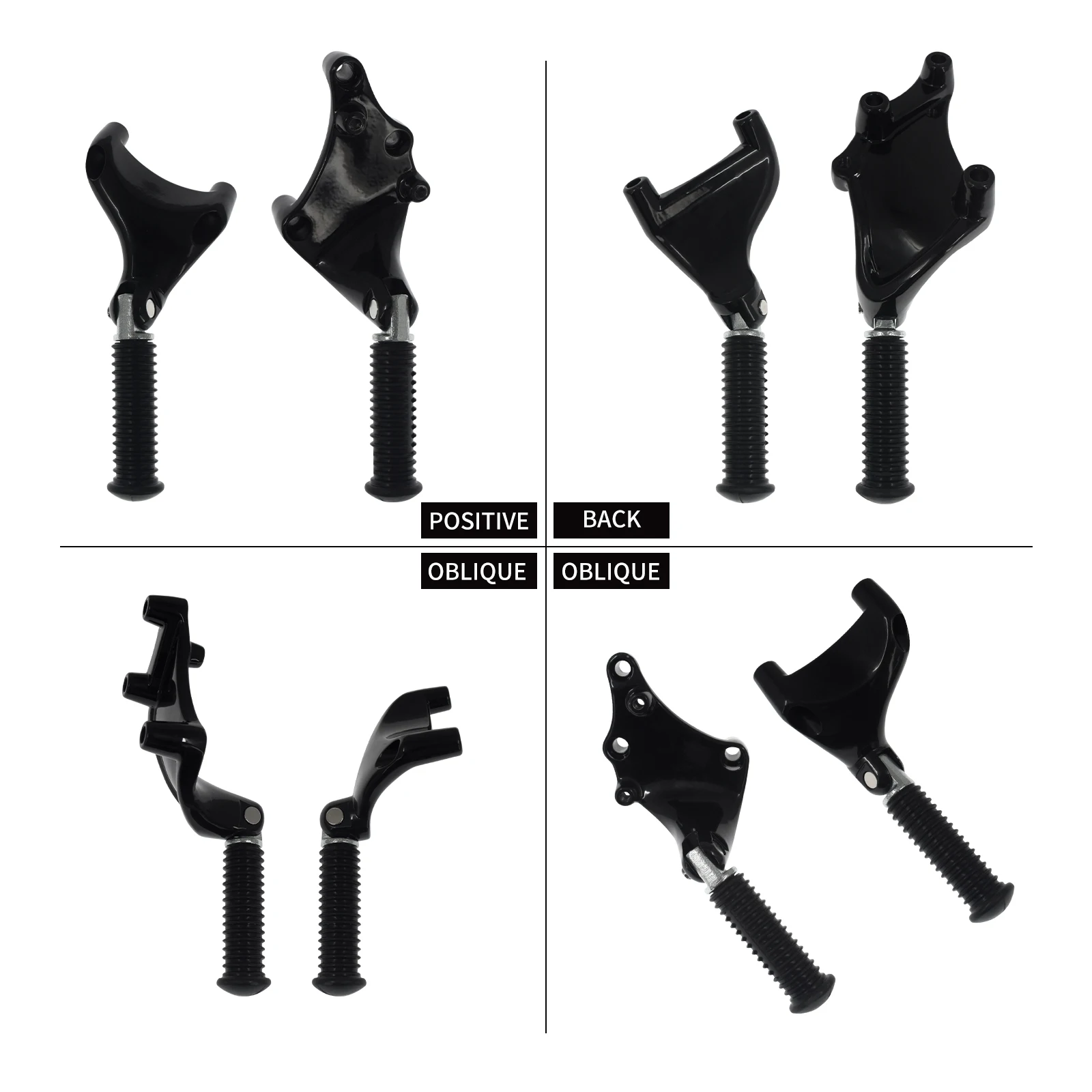 Motorcycle Black Footrest Rear Passenger Foot Pegs Mount Pedal For Harley Sportster XL 2000-2022 883 1200 72 48 Iron Forty Eight
