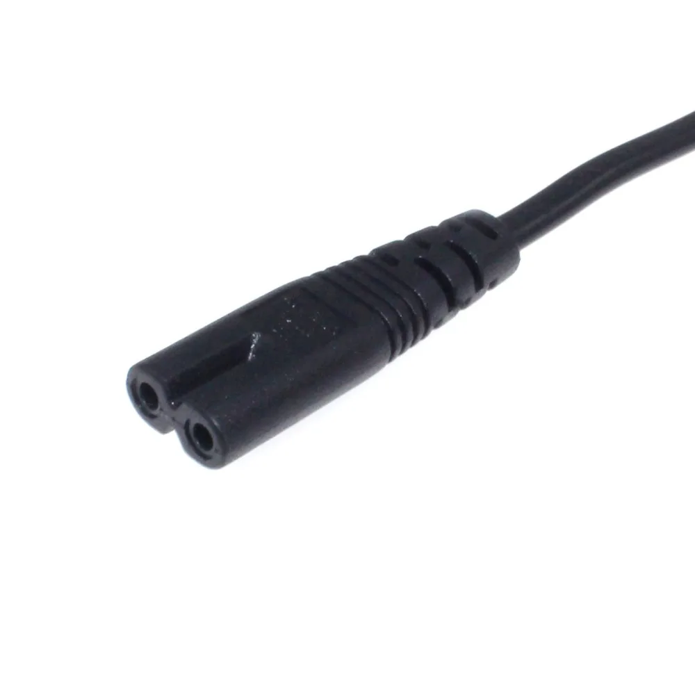 IEC 320 C7 Figure 8 To EU 2 Prong Plug AC Power Cord 30cm/50cm Copper Power Cable 2.5A 250V