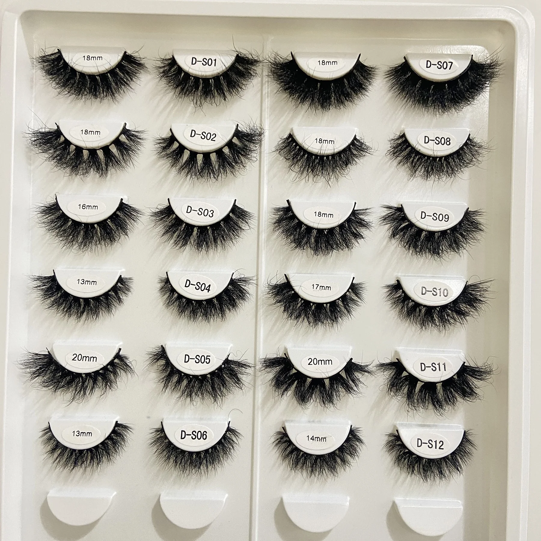 RED SIREN Mink Lashes Wholesale 5/10/50 Pairs Fluffy Real Mink Hair Natural Eyelashes Wholesale Short Wispy Mink Eyelashes Bulk