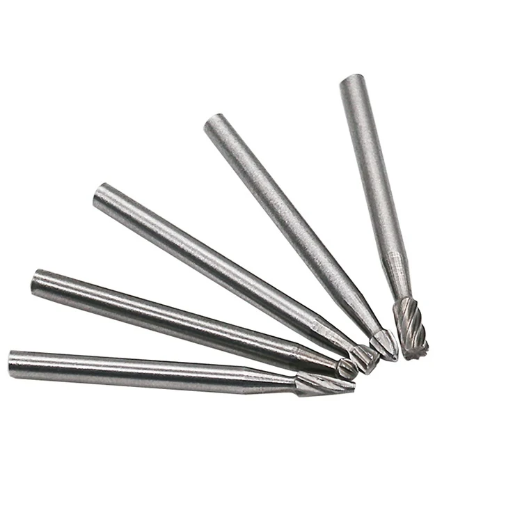 10pcs HSS Routing Router Bits Burr Rotary Tools Rotary Carving Carved Knife Cutter Tool Engraving Wood Working Used for Dremel