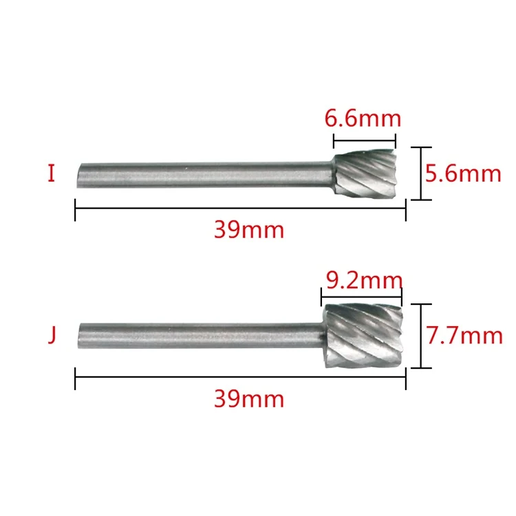 10pcs HSS Routing Router Bits Burr Rotary Tools Rotary Carving Carved Knife Cutter Tool Engraving Wood Working Used for Dremel
