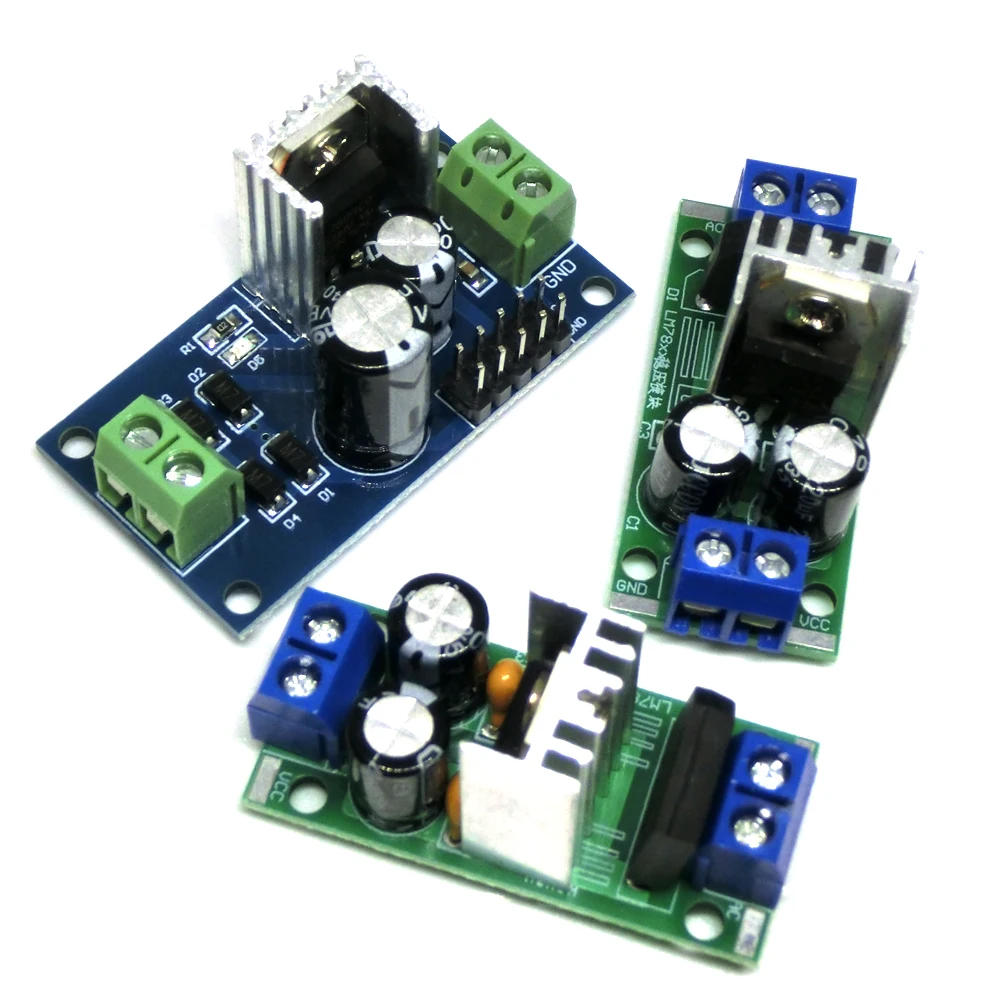 1/5/10Pcs LM7805 LM7806 LM7809 LM7812 DC/AC Three Terminal Voltage Regulator Power Supply Module 5V 6V 9V 12V Output Max 1.2A