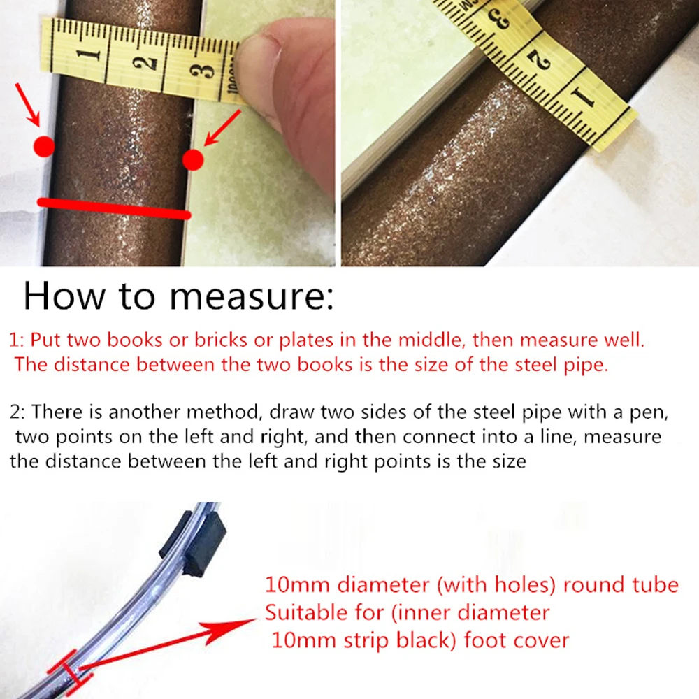 10pcs/Set U Shaped Black Chair Leg Pad Non-Slip Anti-Front Tilt Damper Stool Floor Protector Durable Plastic Tube Caps Useful