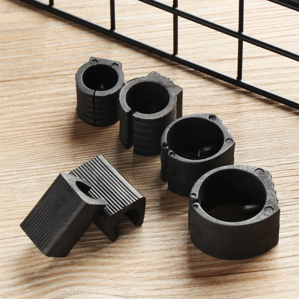 10pcs/Set U Shaped Black Chair Leg Pad Non-Slip Anti-Front Tilt Damper Stool Floor Protector Durable Plastic Tube Caps Useful