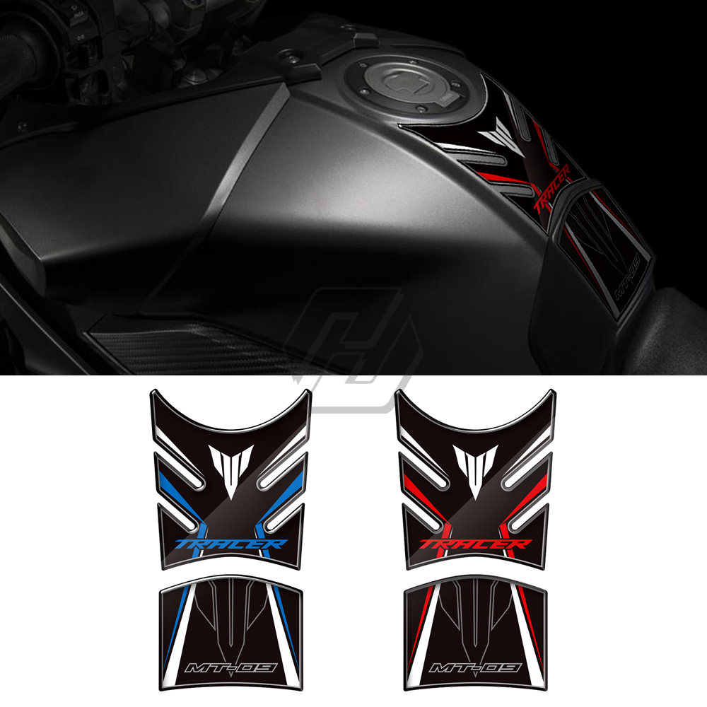 Motorcycle Tank Pad Protector Case for Yamaha MT-09 MT09 Tracer 2014-2018 - 3D Resin
