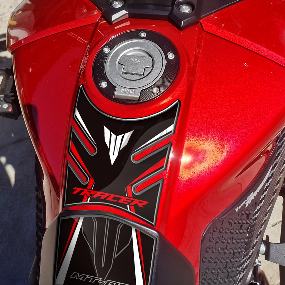 Motorcycle Tank Pad Protector Case for Yamaha MT-09 MT09 Tracer 2014-2018 - 3D Resin