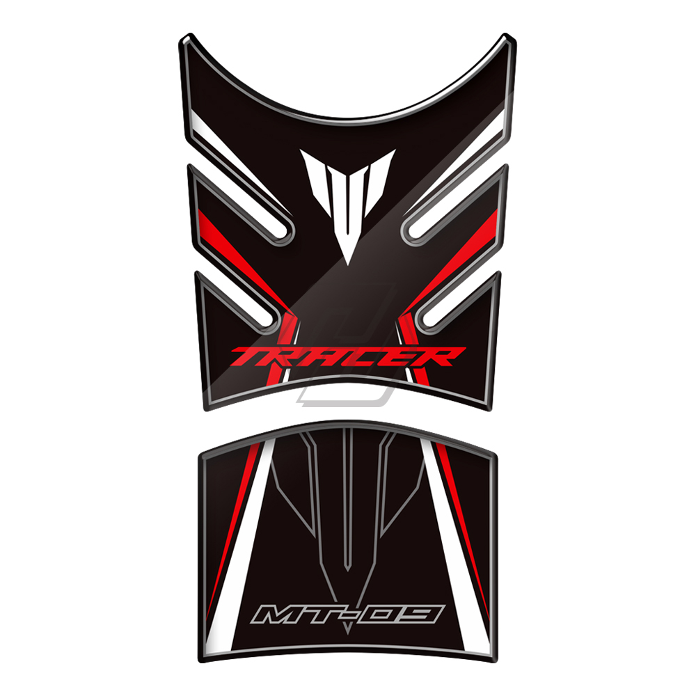 Motorcycle Tank Pad Protector Case for Yamaha MT-09 MT09 Tracer 2014-2018 - 3D Resin
