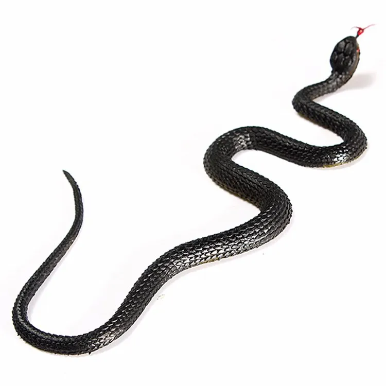 Realistic Plastic Tricky Toy Fake Snakes Boa Rattlesnake Model High Simulation Toy Prank Halloween